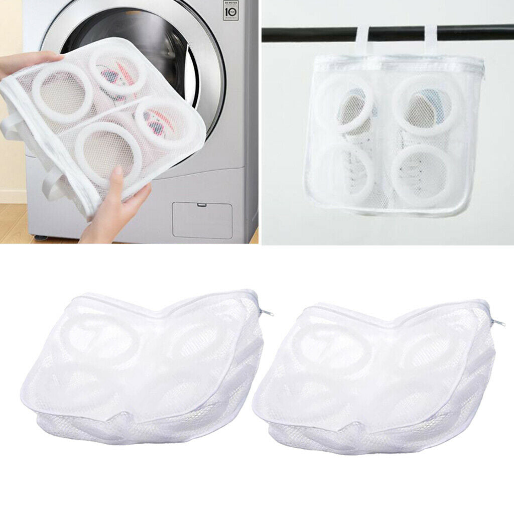 2Pcs Durable Net Laundry Storage Pouch Bags Organizer for