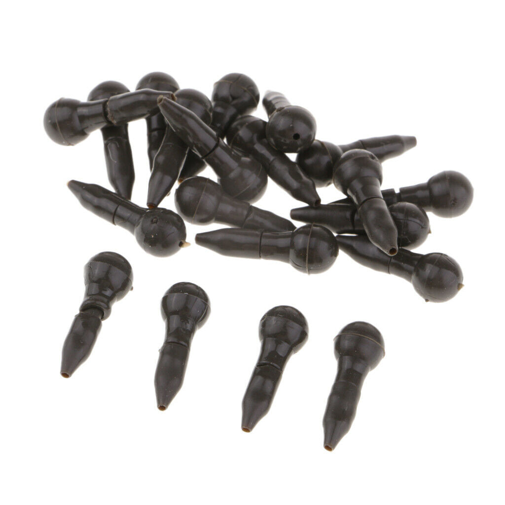 20pcs In-line Quick Change Beads Method Feeder Beads Hook Connectors Links