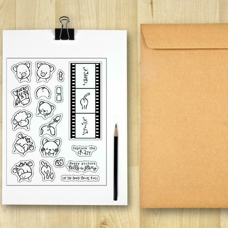 Animal Transparent Silicone Stamp Scrapbook DIY Printing Mould Stamp