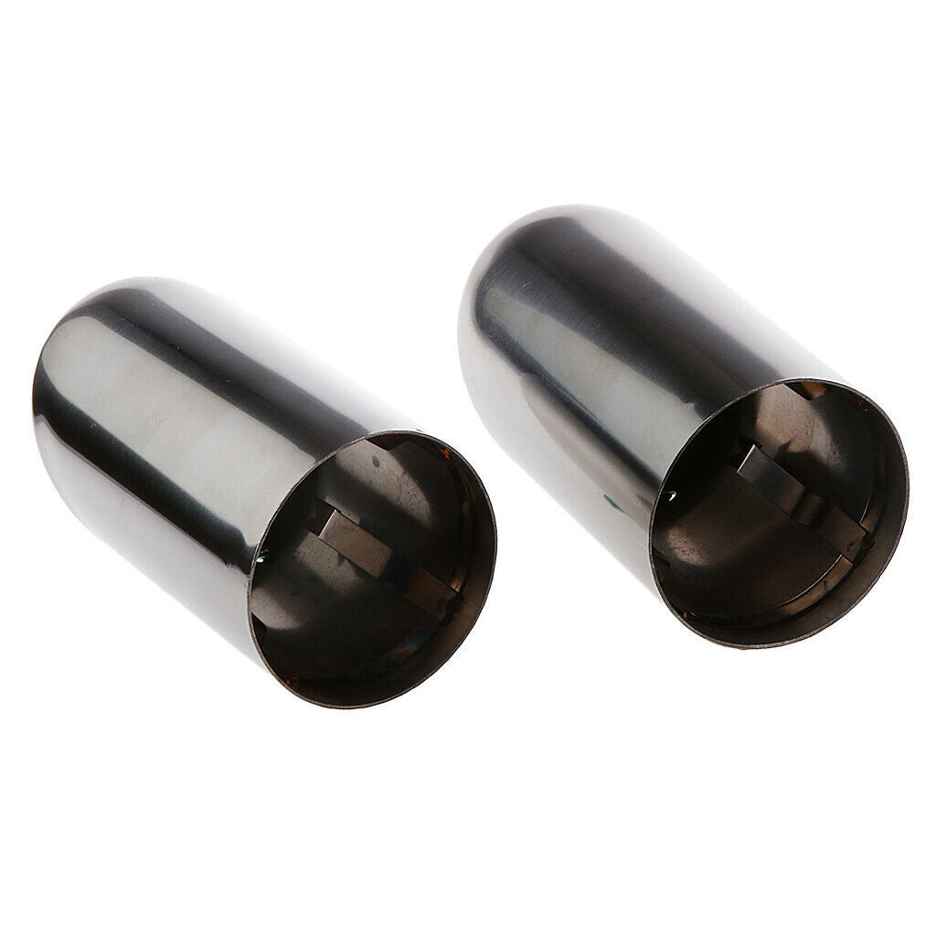 Black Car Slip-On Steel Muffler Exhaust Tips for Audi A4 Q5 Q3 A3 2009-2016
