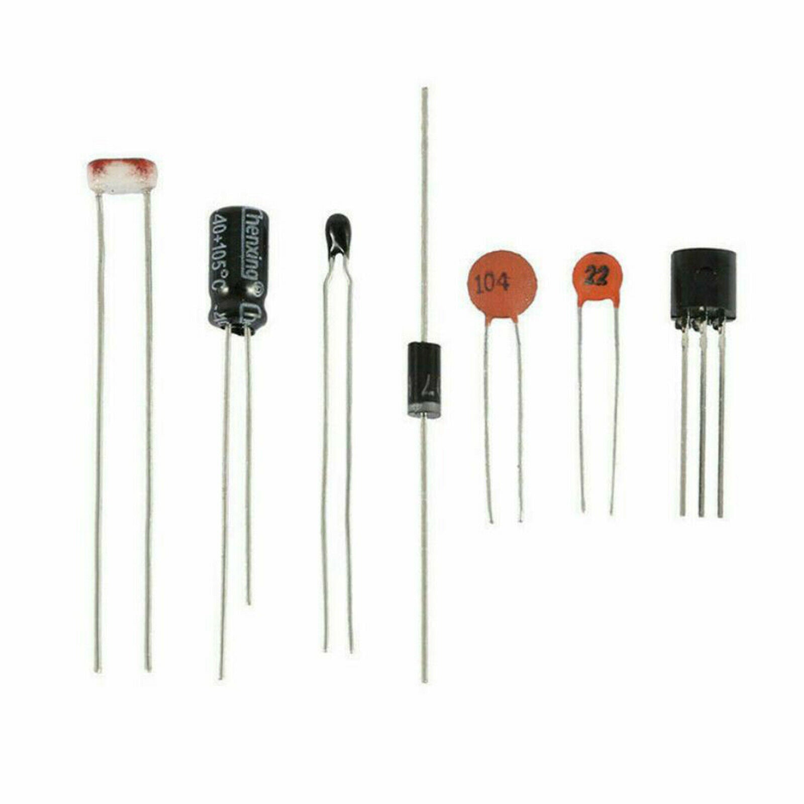 LED Buzzer Resistor Transistor Assembly with Test Board