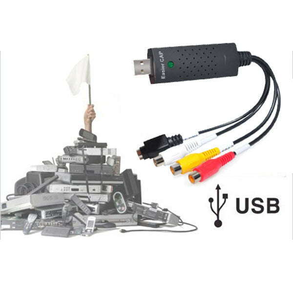 Converter Adapter Acquisition Video Audio USB VHS Camcorder HD Easy New