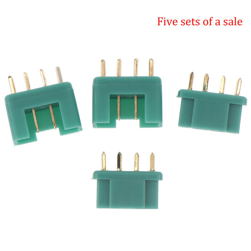 5 Pairs MPX Connector's Plug RC Connector Green 6 Angle Plug Charger Pl.l8