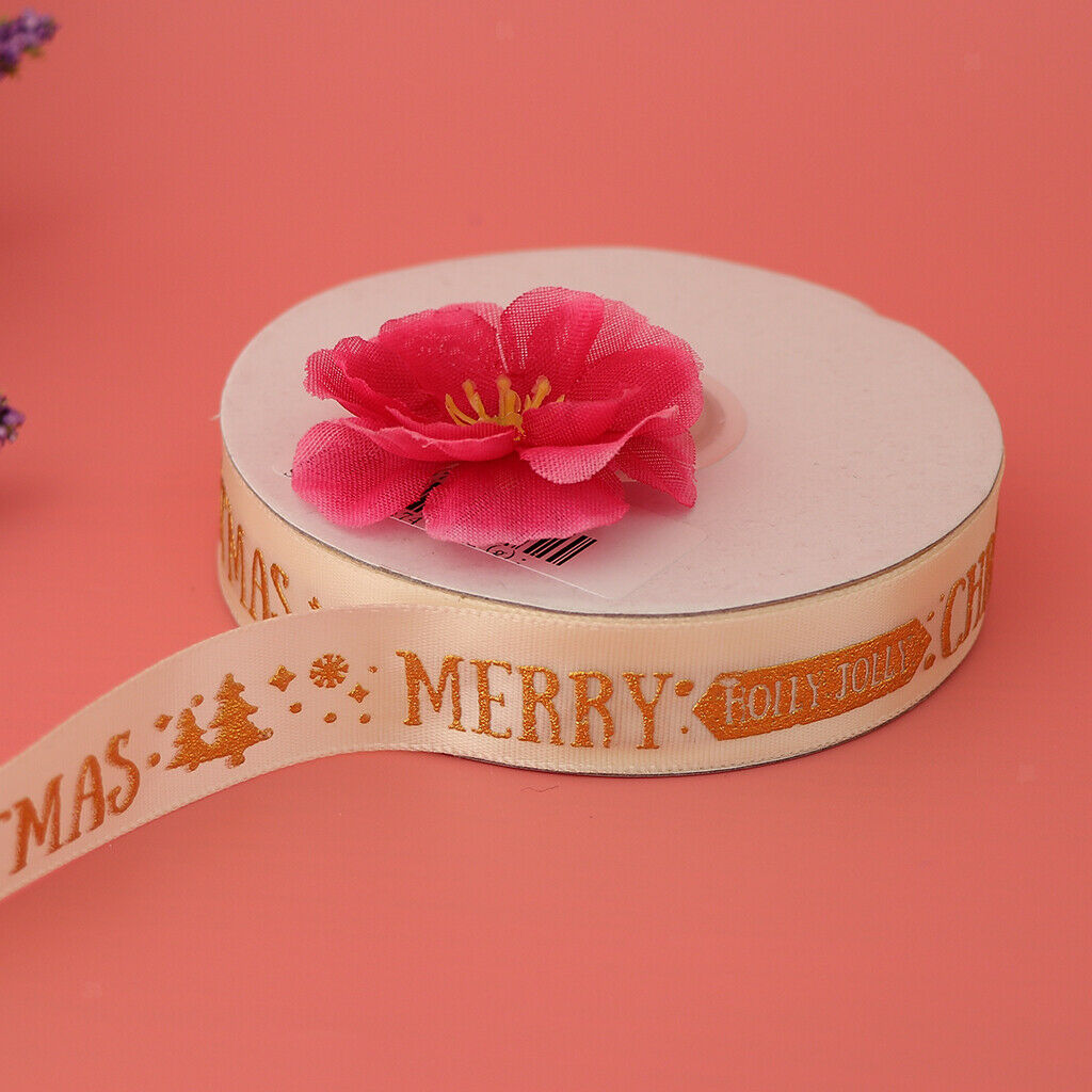 Xmas Ribbons for Crafts Decoration Holiday Box Gift Wrapping