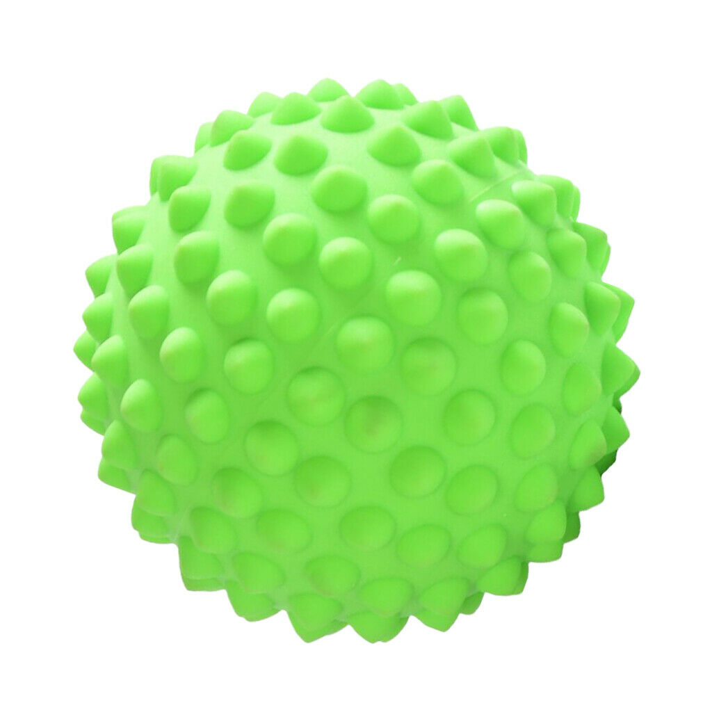 Soft   Point Deep Tissue Spiky Massage Roller Ball with a Bag Green
