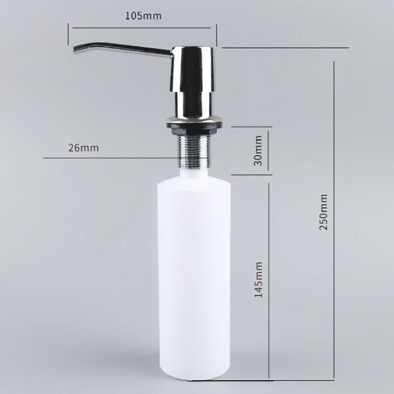 300ml Kitchen Sink Soap Dispenser Pump Head Liquid Bottle Organizer Conve.l8