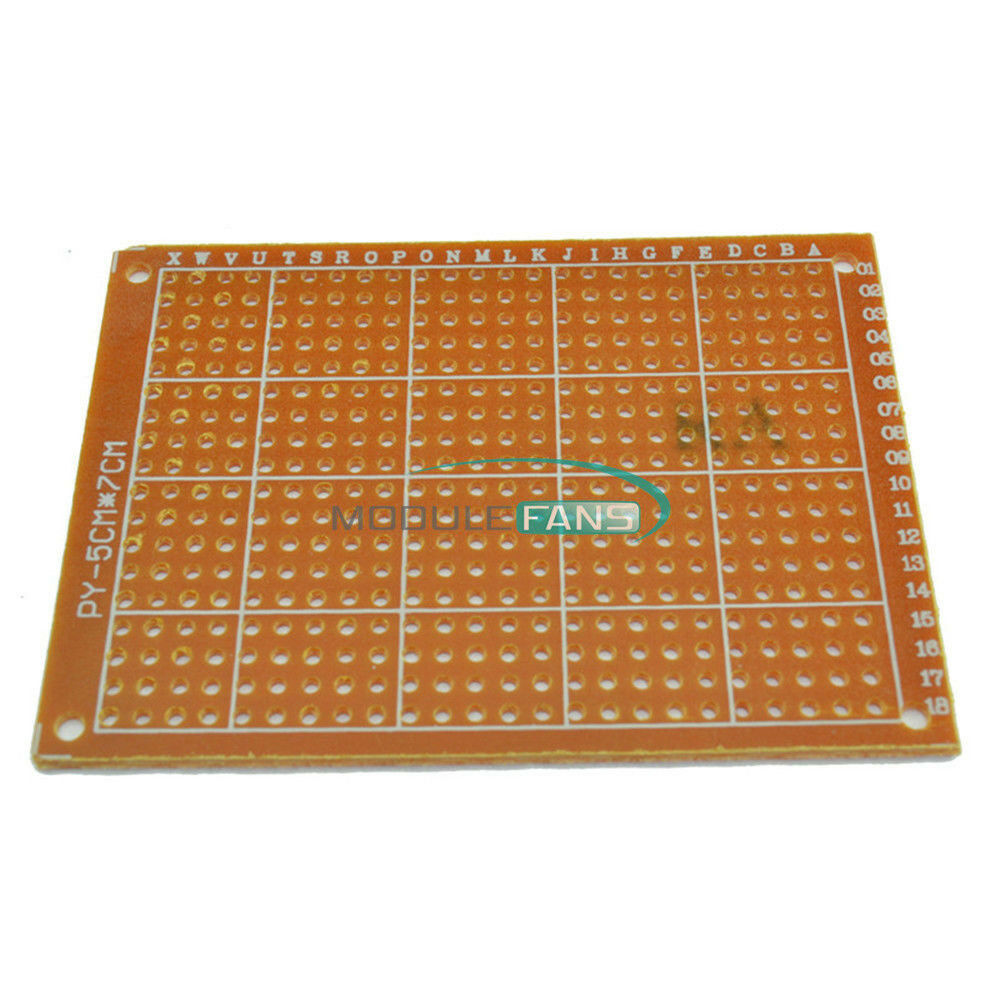 20PCS DIY Prototype Paper PCB Board Universal 5x7cm  5*7cm Circuit Breadboard