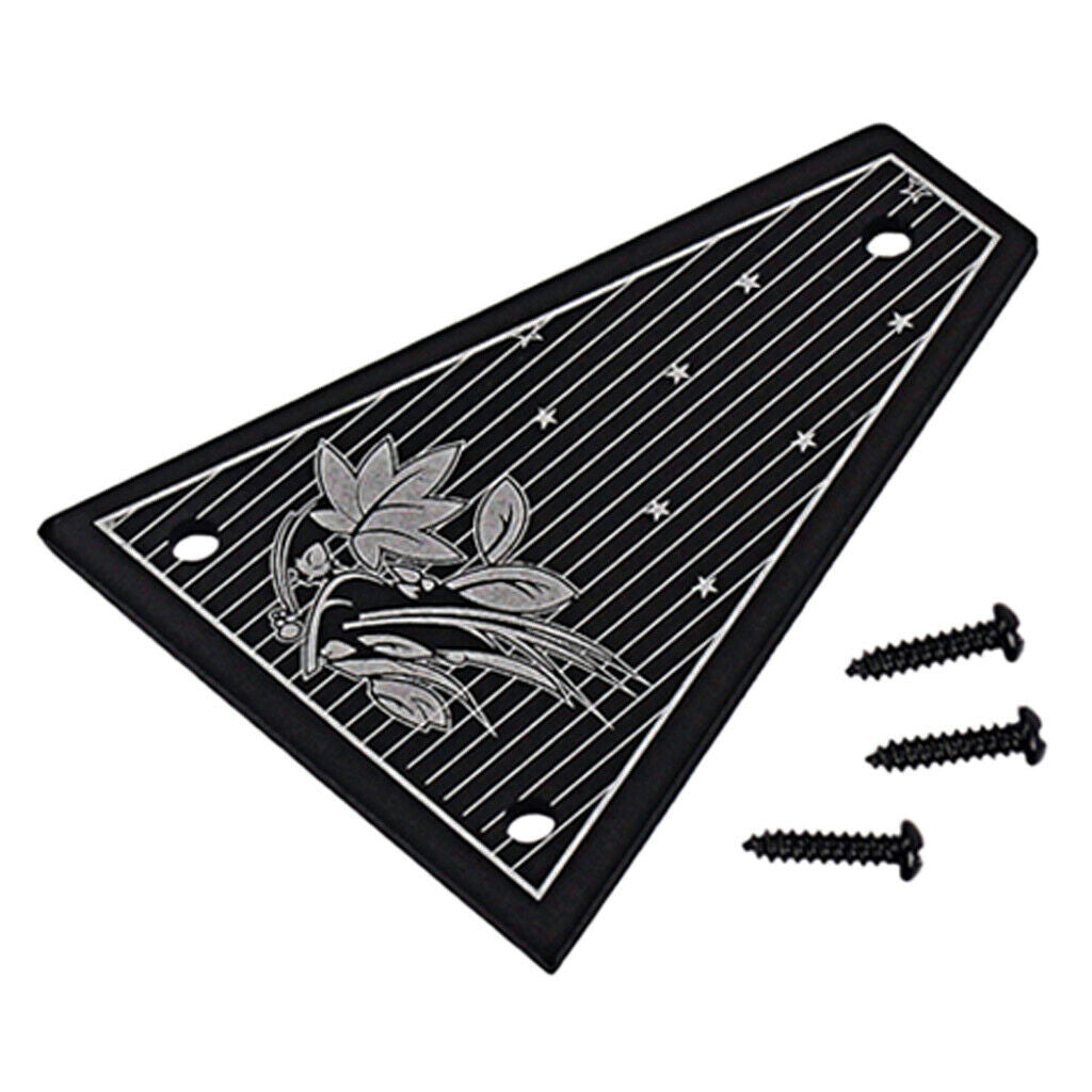 Black Electric Guitar Truss Rod Cover for Jackson Replacement Accessory