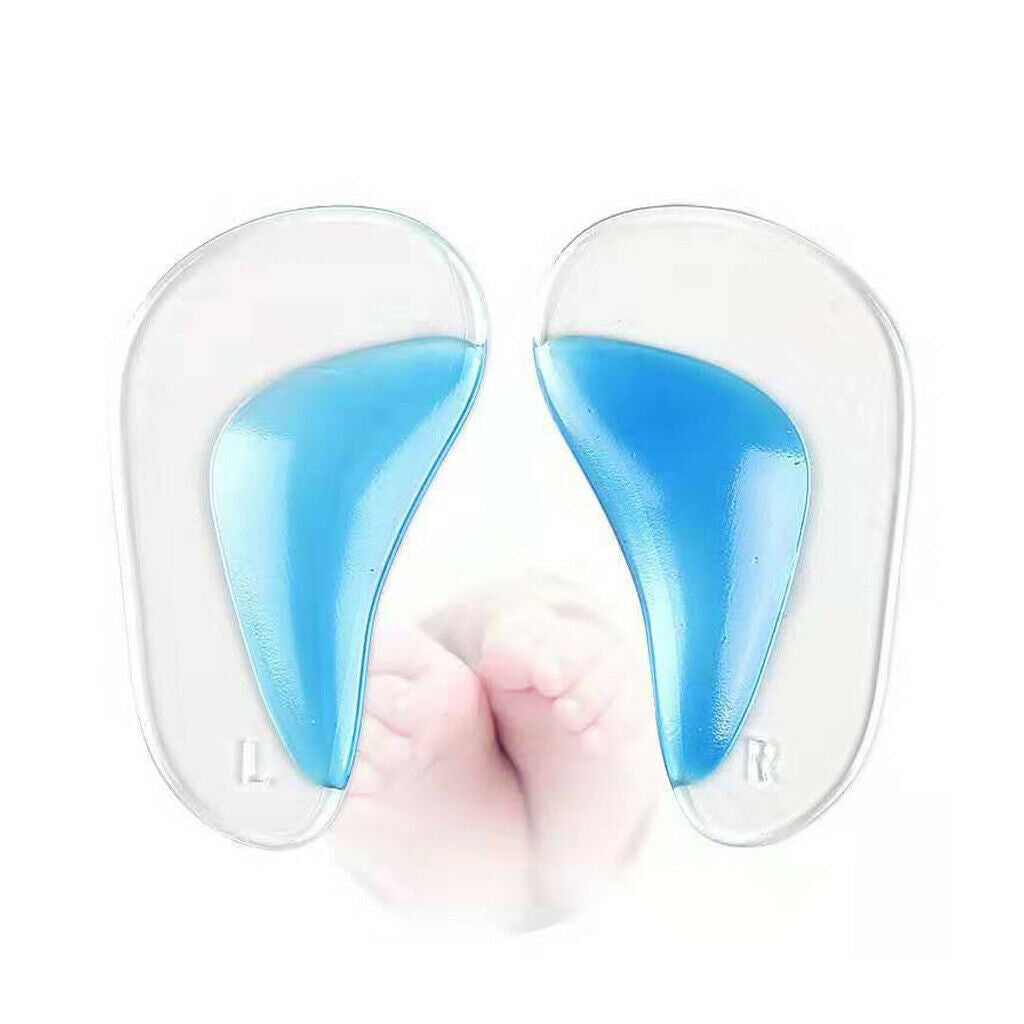 2 Pairs Orthotic Arch Support Insoles Flatfoot Corrector Inserts Stickers L