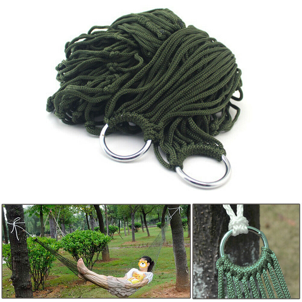 Garden Nylon Rope Hammock Outdoor Net Sleep Bed Travel Camping Summer Children