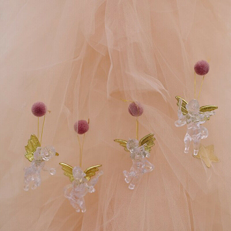 4Pcs Christmas Tree Hanging Transparent Angel Decoration for Xmas Party Ornam KX