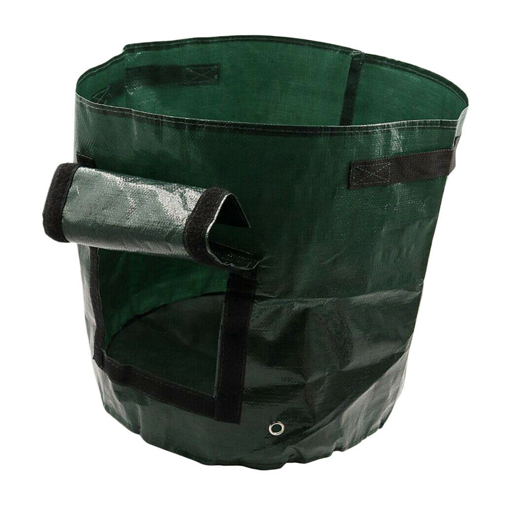 3Pcs 7 Gallon Garden Potato Grow Bags Container with Handles Flap Sturdy