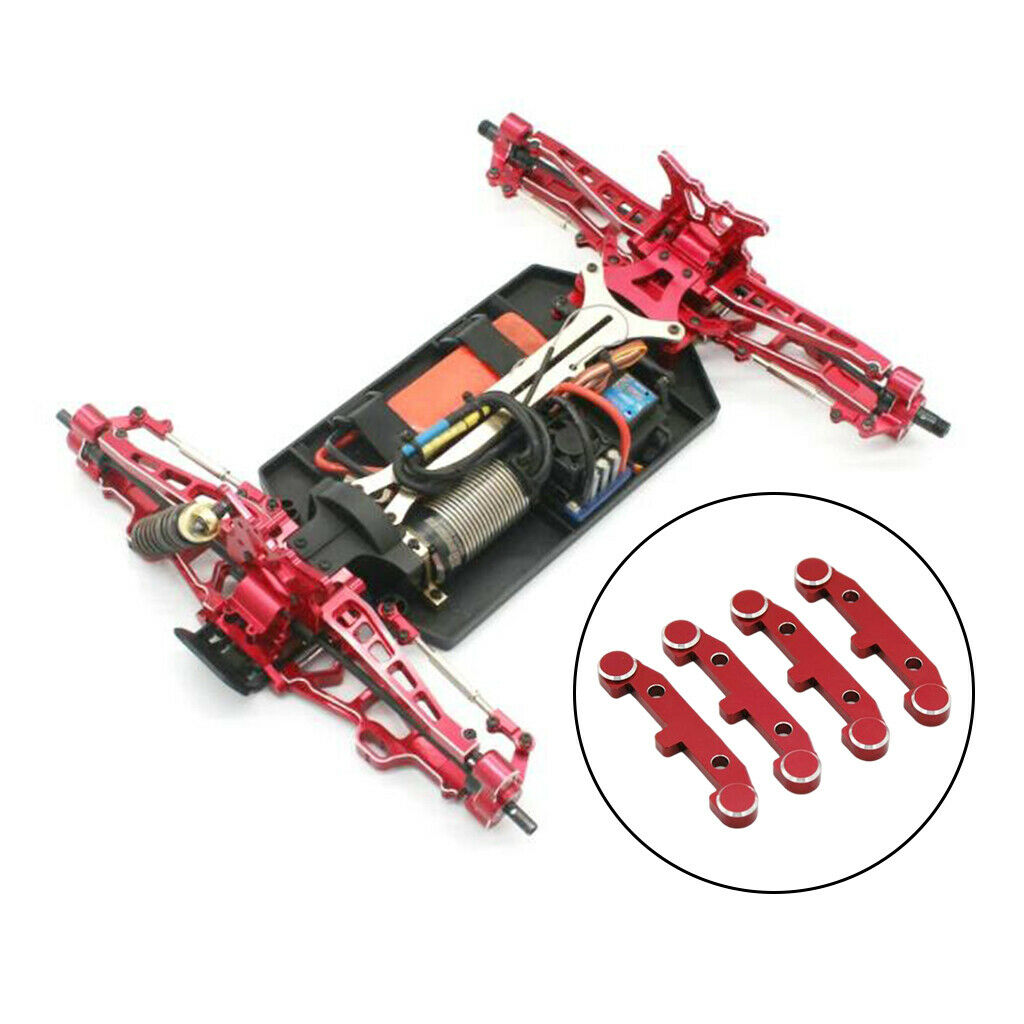 4Pack 1/10 Scale Metal Front Rear Arm for JLB Crawler Racing Monster Car DIY