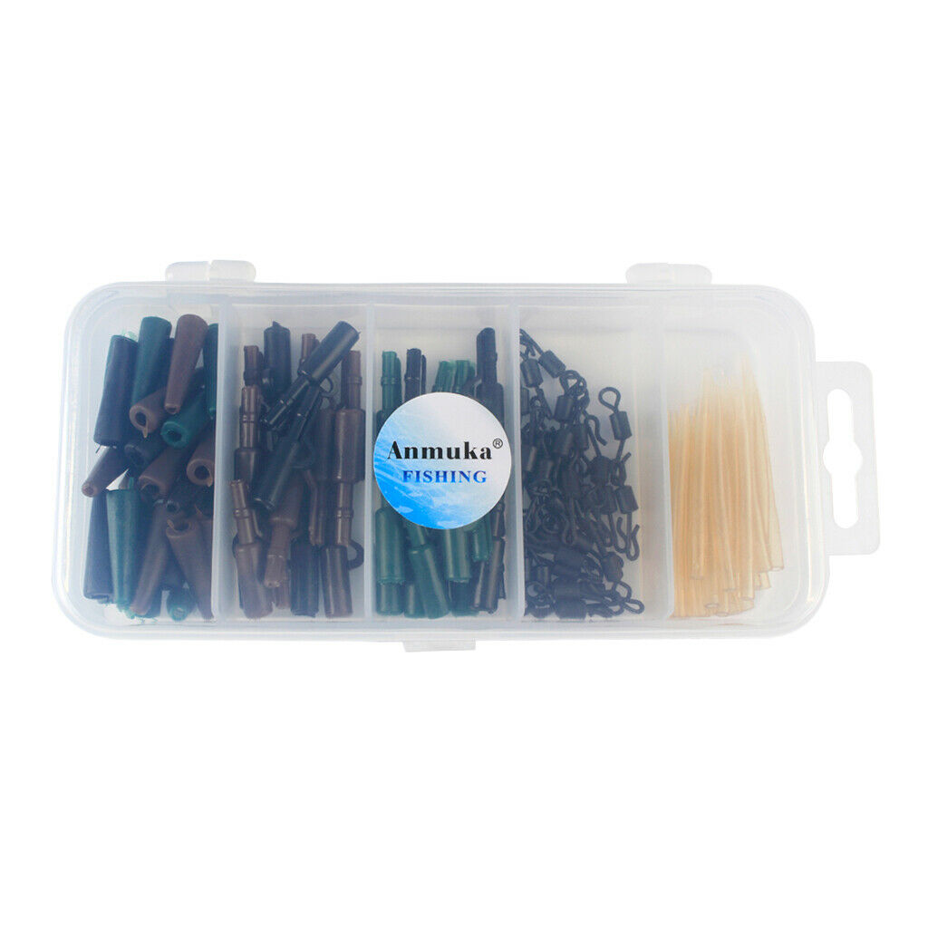 120pcs Carp Accessories  Quick Change Swivels Anti  Sleeves