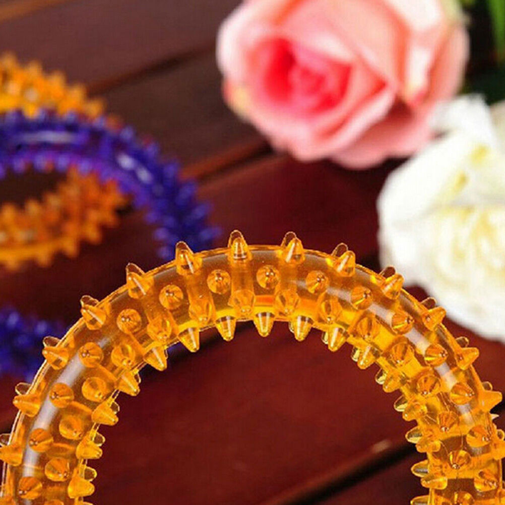 Non-toxic Rubber Pet Dog Puppy Dental Teeth Healthy Chew Biting Ring Play .l8
