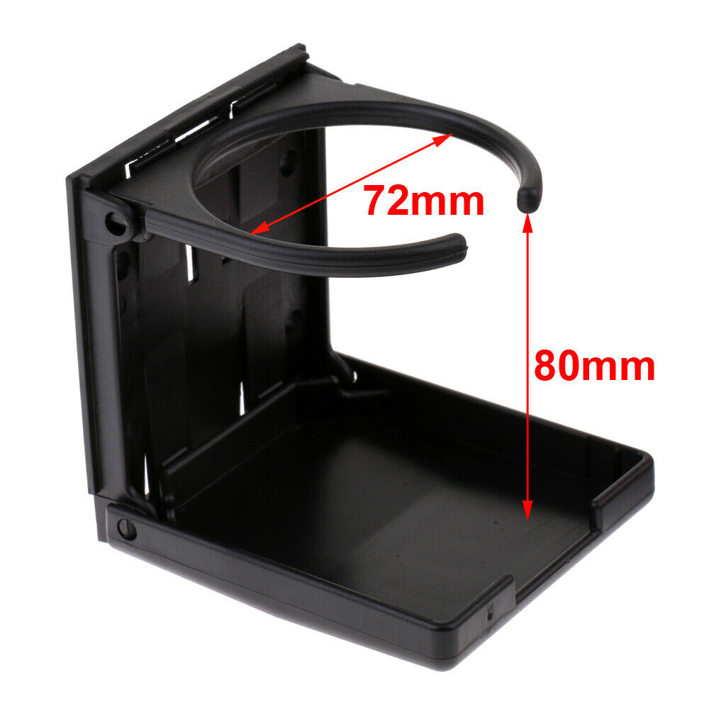 Lot 2 Folding Black Cup Drink Holder for Foosball Table Marine Boat Truck RV