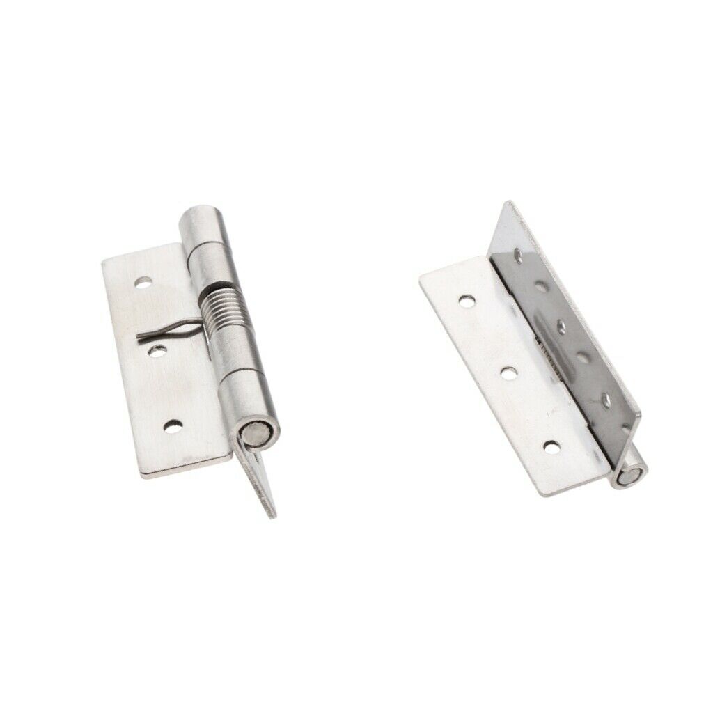 2PCS Mirror Polished Door Hinge for Electric Box Stainless Steel (60x15mm)
