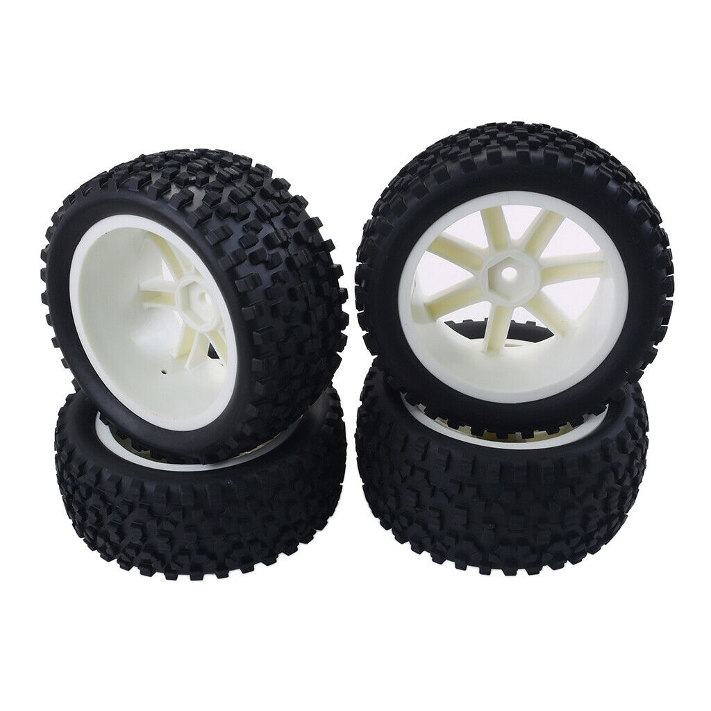 1/10 Buggy On-Road rim and tire set for Redcat, HSP, HPI RC Car White