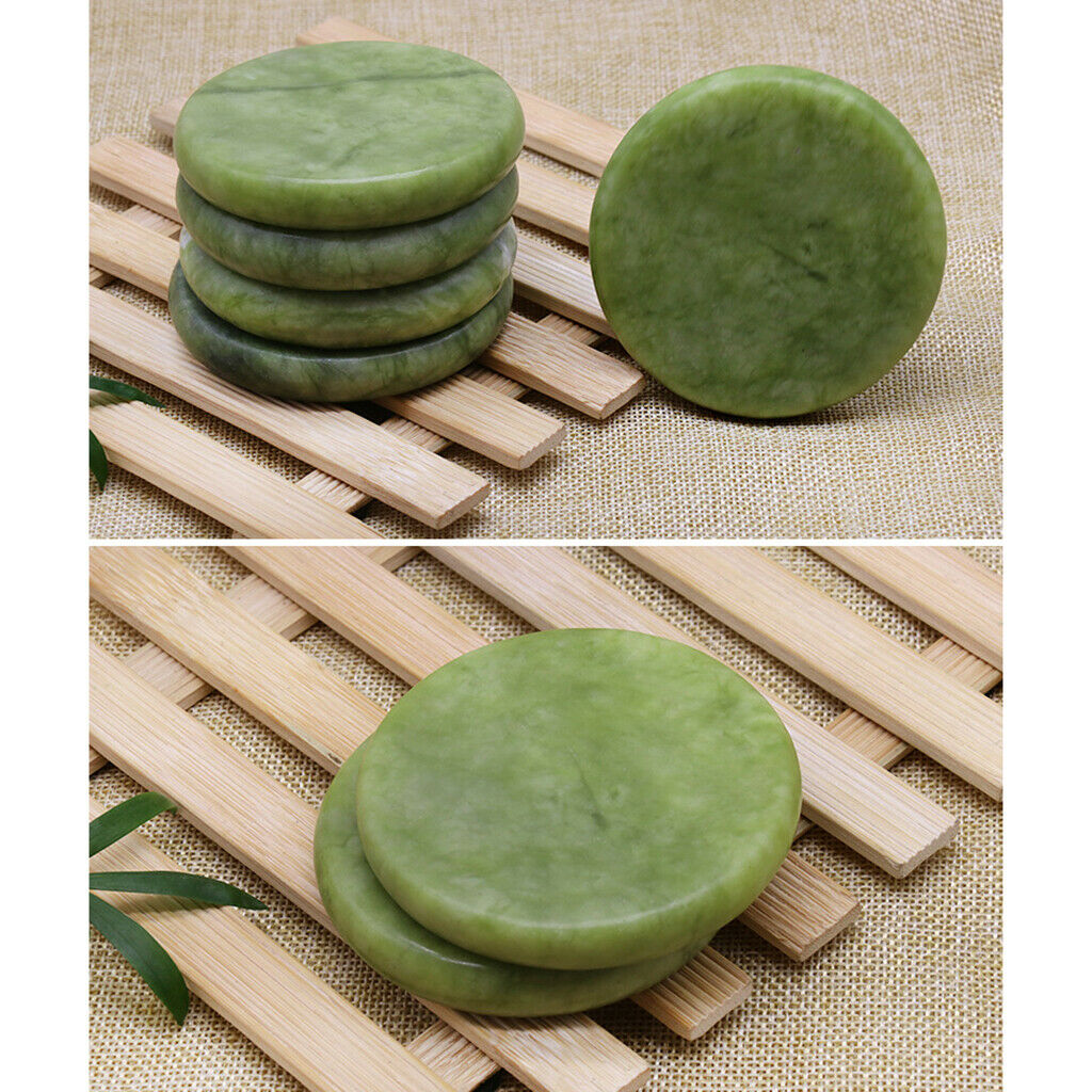 2pcs Smooth Jade Massage Stone Pro Arms Salon Beauty Spa Massage Hot Stones