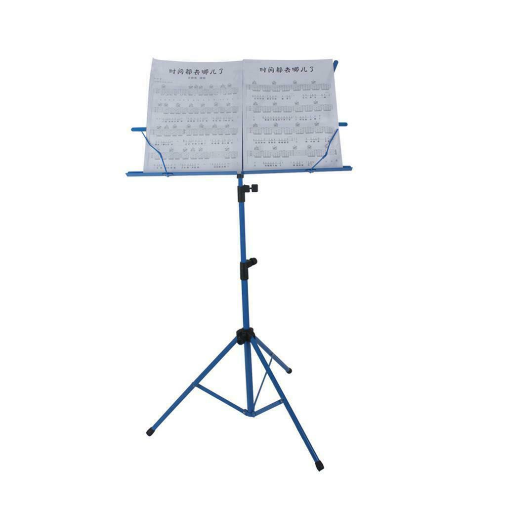 Portable Professional Heavy Duty Music Stand Sheet Blue + Carrying Bag