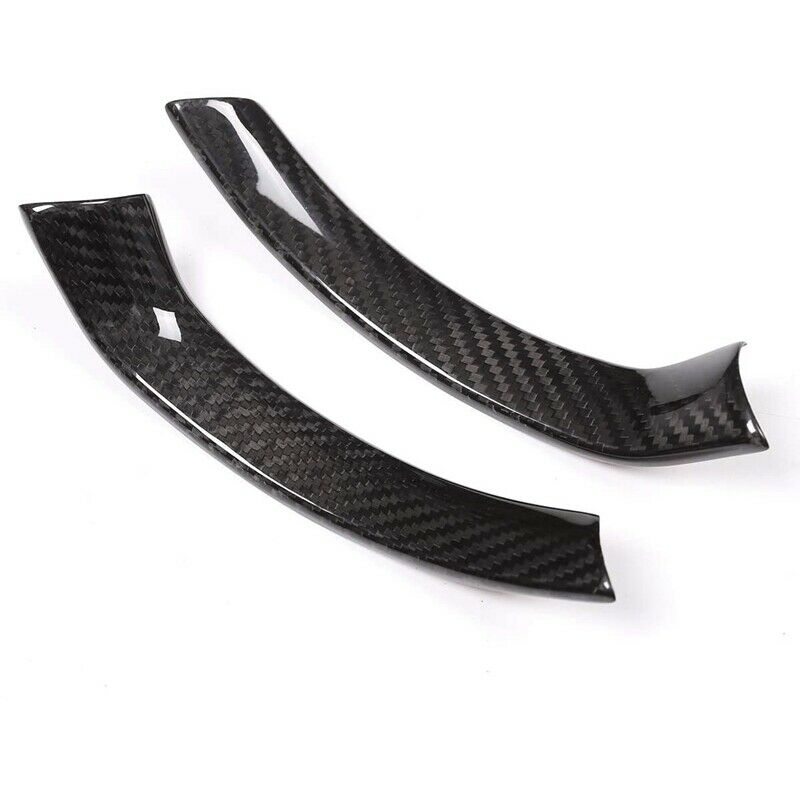 2*Carbon Fiber Steering Wheel Decoration For Alfa Romeo Giulia Stelvio 2017-2020