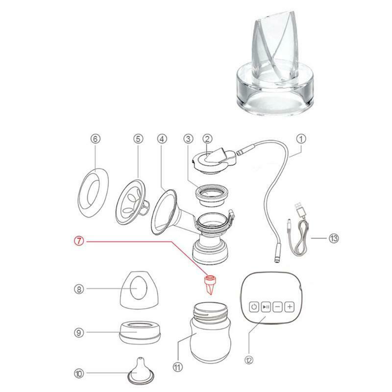 5 Pcs Silicone Duckbill Valves Breastpump Parts Baby Feeding Nipple Pump Replace