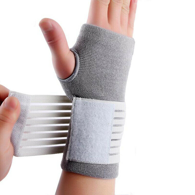 Elastic Sports Wristband Gym Glove Safety Carpal Bandage Brace Palm Suppo.l8