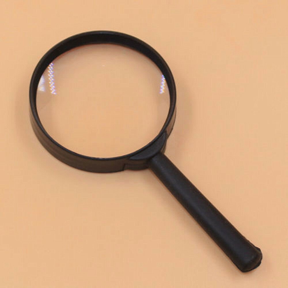 1PCS 5X 60mm Hand Held Reading Magnifying Glass Lens Jewelry Loupe Zoomer NEW