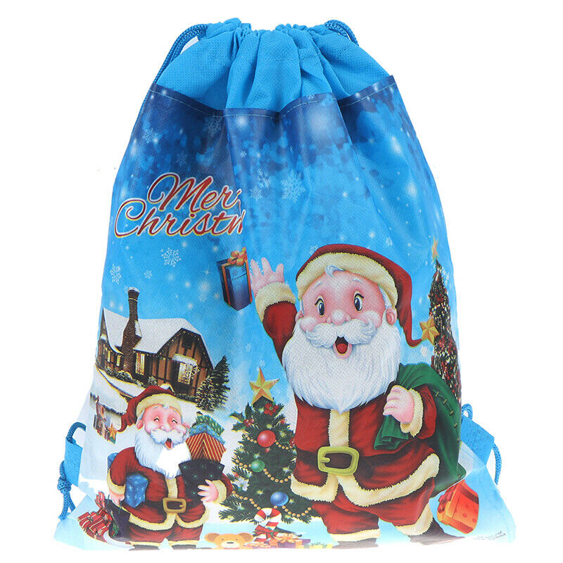 Santa Claus Candy Bags Christmas Drawstring Bag Backpack Xmas Gifts Bag H.l8