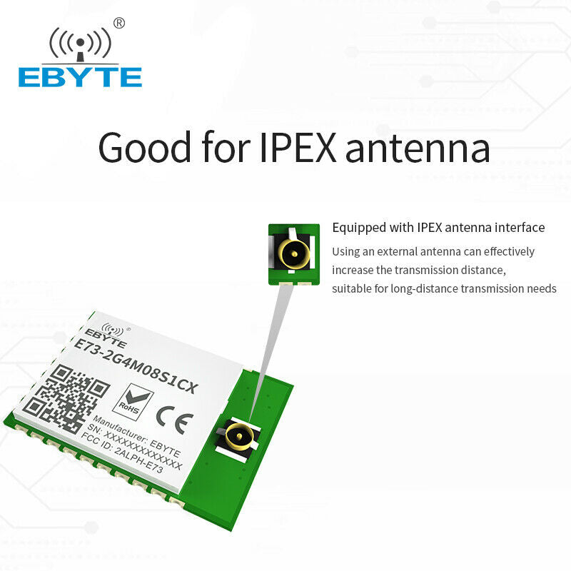nRF52840 Bluetooth SMD IPEX long distance E73-2G4M08S1CX BLE 5.0 Wireless Module