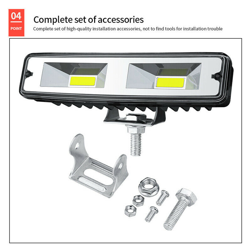1PCS 48W Car LED Work Light Flood Spot Beam Offroad Boat SUV Driving Fog Lamp
