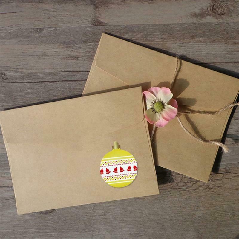 500pcs Merry Christmas Stickers Labels Roll 8 Designs Xmas Decorative Envelope