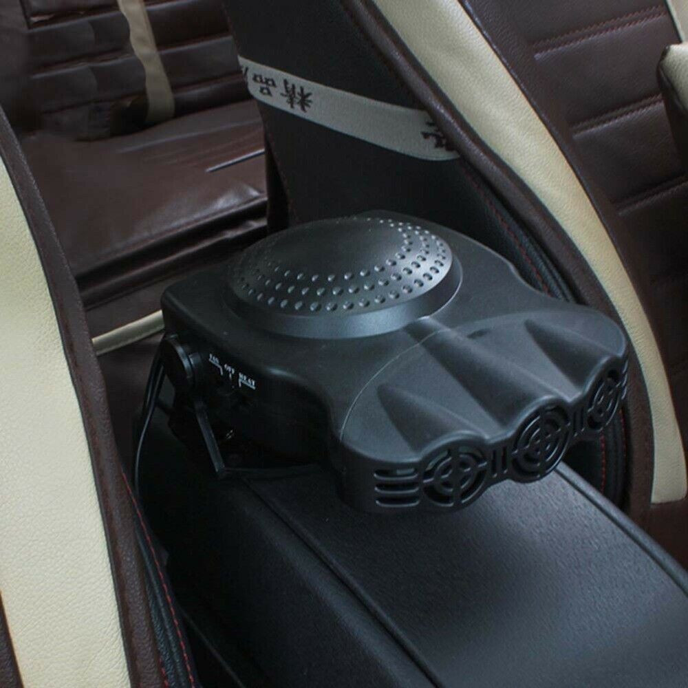 12V Car Portable 2 in1 Ceramic Heating Cooling Heater Fan Defroster Demister