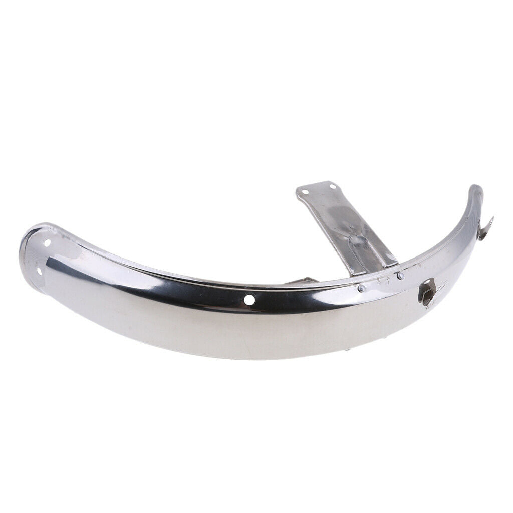Front  Mudguard Direct Replacement Metal Steel for DY100 Chrome