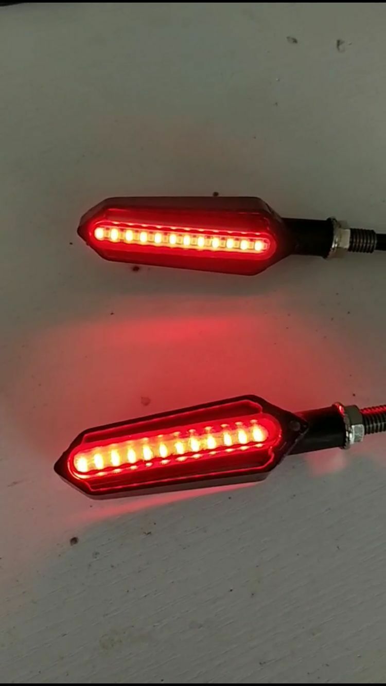 2 Pair Scooter LED Turn Signal Light+Brake Lamp Super Bright Cool Style Design
