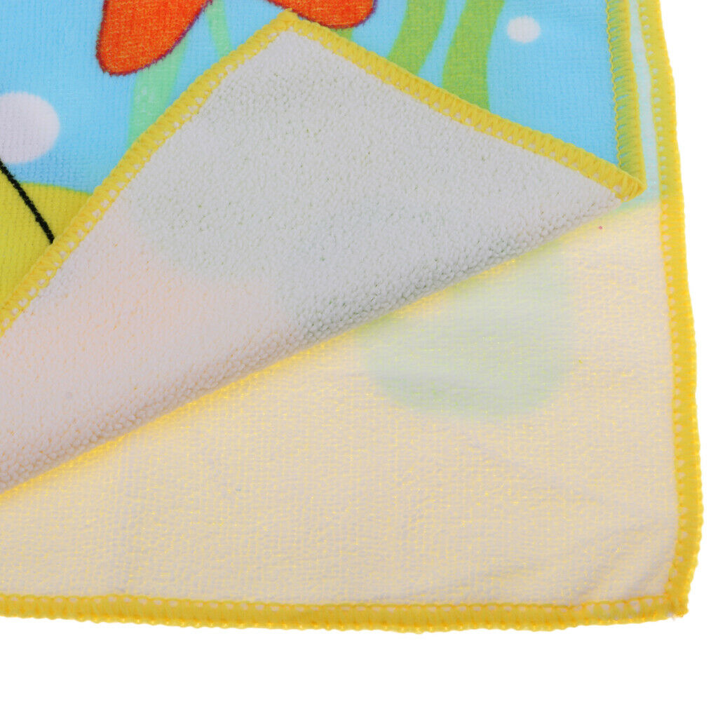 Set of 2pcs Super Absorption Kids Changing Robe Beach Pool Bath Towel Hooded