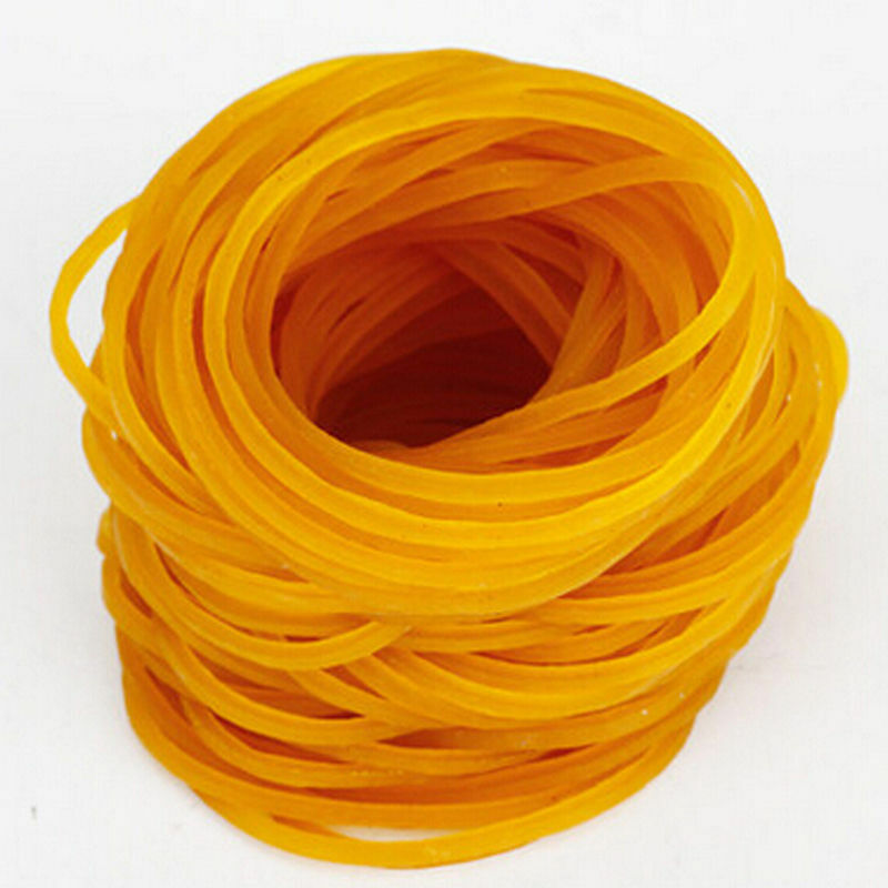 Elastic Bands Rubber Bands Ideal For Home, School & Office OD 30mm Yellow100pcs