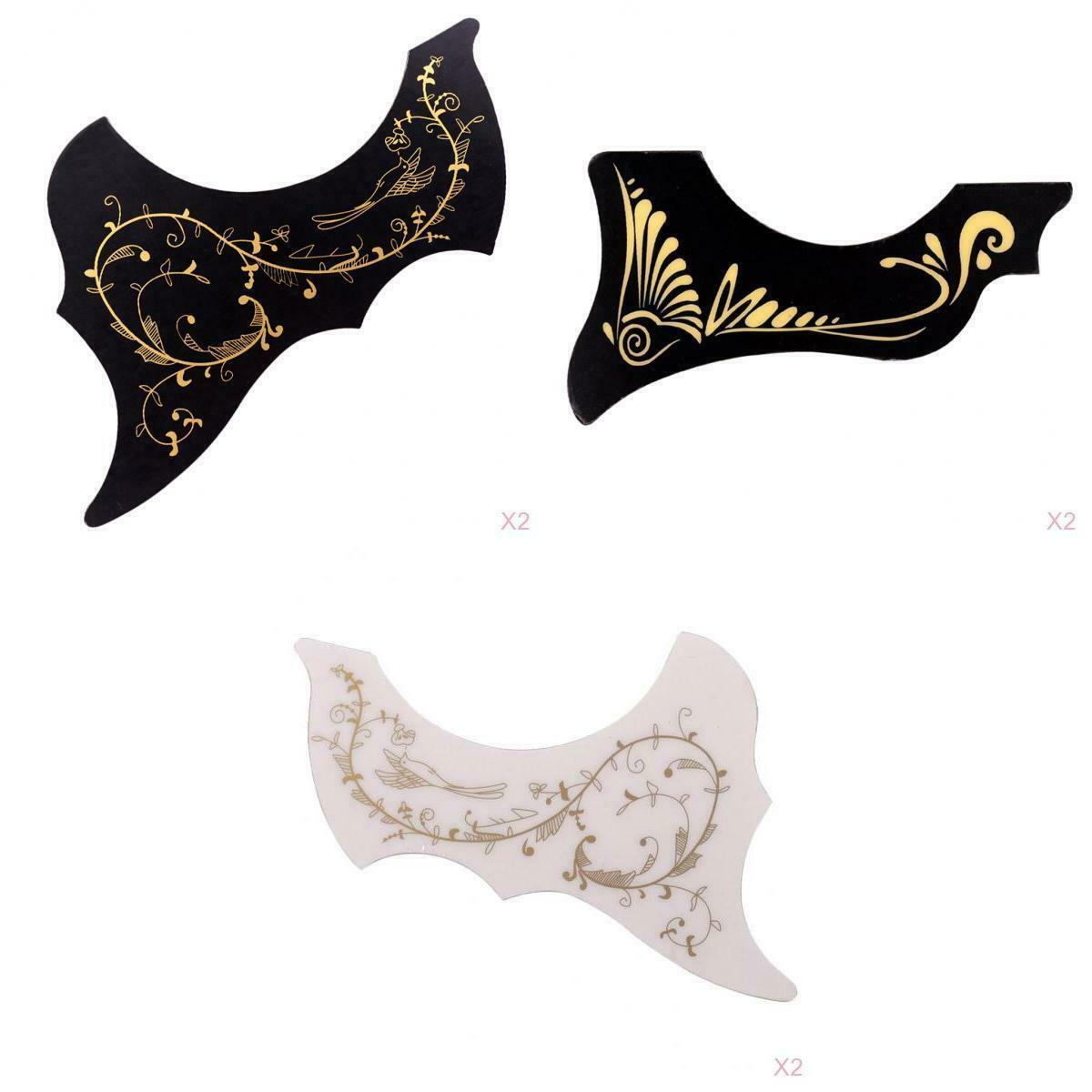 6x Guitar Pickguard Plate for 40/41in Acoustic Guitar Parts Black/White