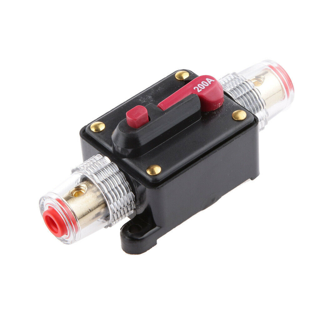 200A Inline Circuit Breaker Stereo / Audio / Car / RV 80A / 80AMP 12V / 24V Fuse