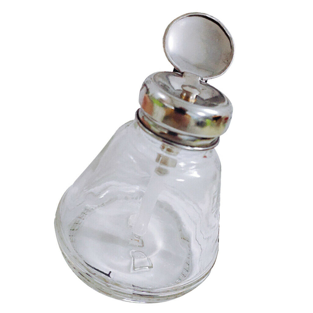 2 pieces empty glass dispenser pump bottle press bottles for cleaner,