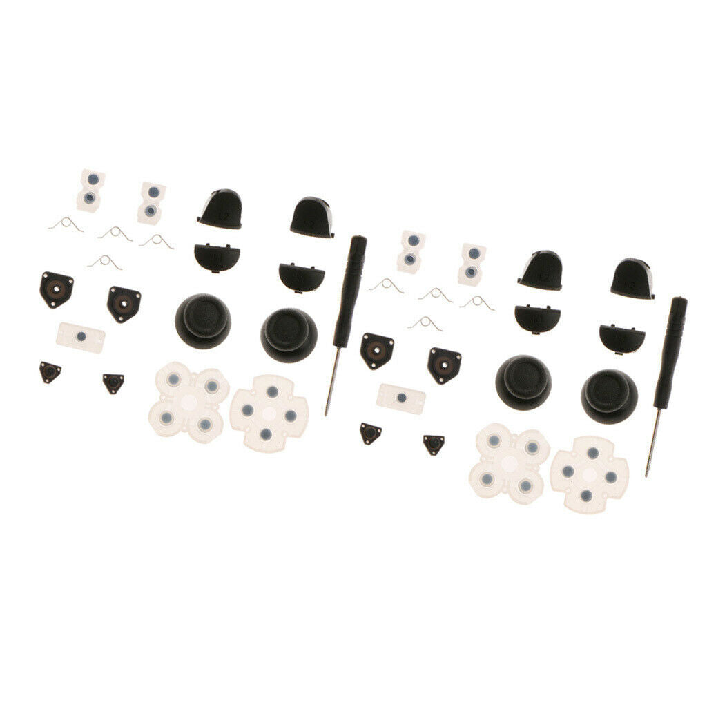 2x Replacement L1 R1 L2 R2   Buttons Rubber Conductive Pad w/ Analog Stick