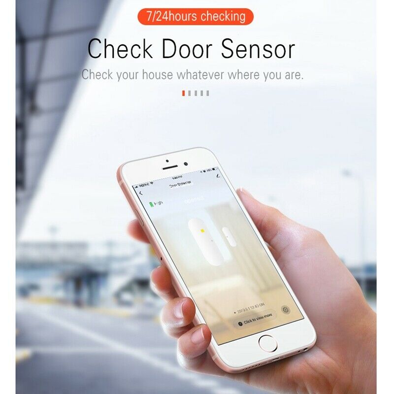 Tuya Smart WiFi Door Sensor Door Open / Closed Detectors Compatible with AlexaS8