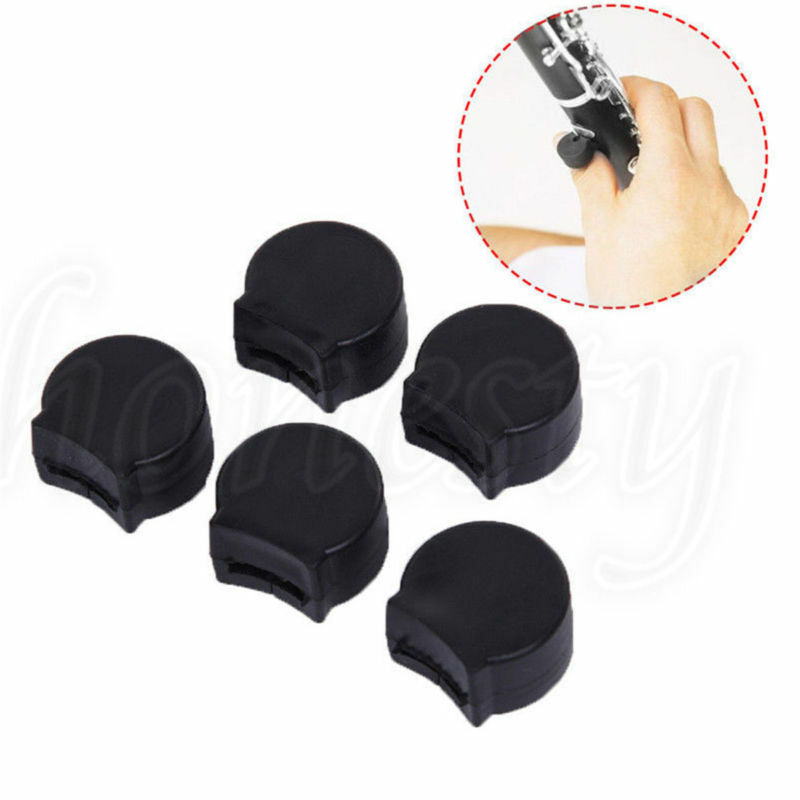 10PCS Black Rubber Clarinet Thumb Rest Cushion Comfort Protector