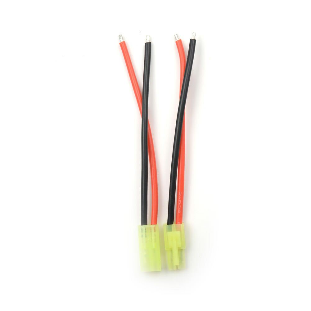 2pcs 12cm Mini Tamiya Connector Male & Female 2pin Battery wire 16AWG   C Zg Tt