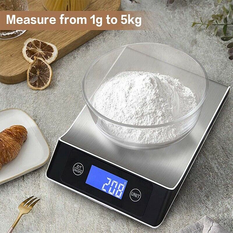 Kitchen Scale Digital Scale, Electronic Scale, 5Kg / 11Lb with Large LCD DisN7B1