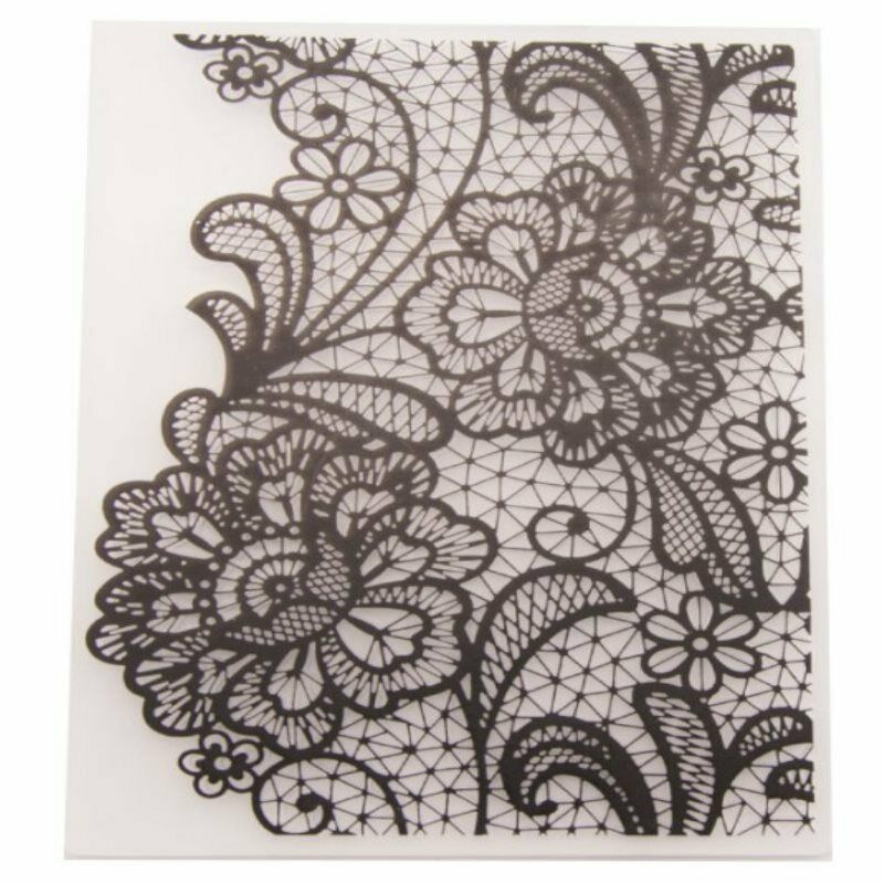 Magic flower Embossing Plastic For Scrapbooking DIY Template Fondant Ca.l8