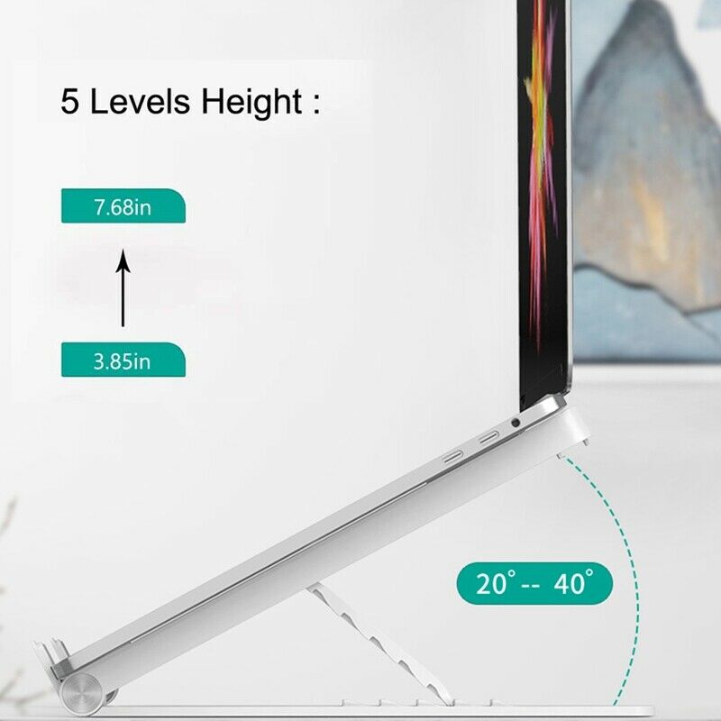 Foldable Laptop Stand for MacBook Pro ebook Ipad Stand Portable Anti-Slip HeatK7