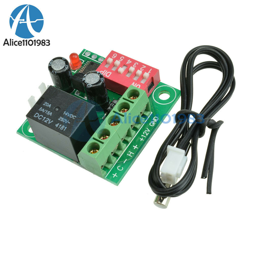 Heat Cool Temp Thermostat DC 12V Digital Temperature Control Switch 20-90℃