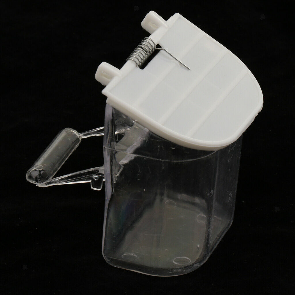 Cage Bird Feeder Food Container - No Mess for Parrots Canaries Conures Pigeon