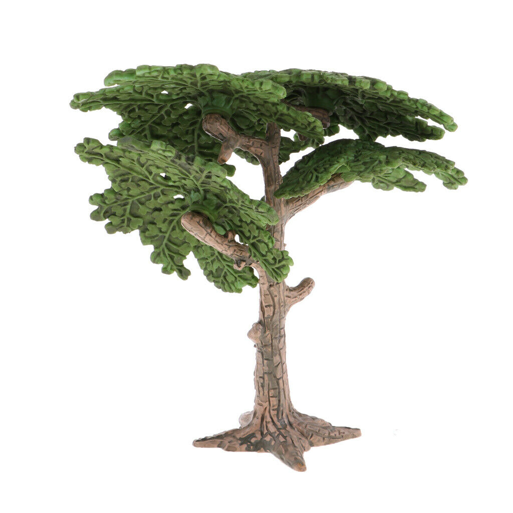 Dark Green Scenery Cypress Pine Trees Train Railroad Sand Table LAYOUT
